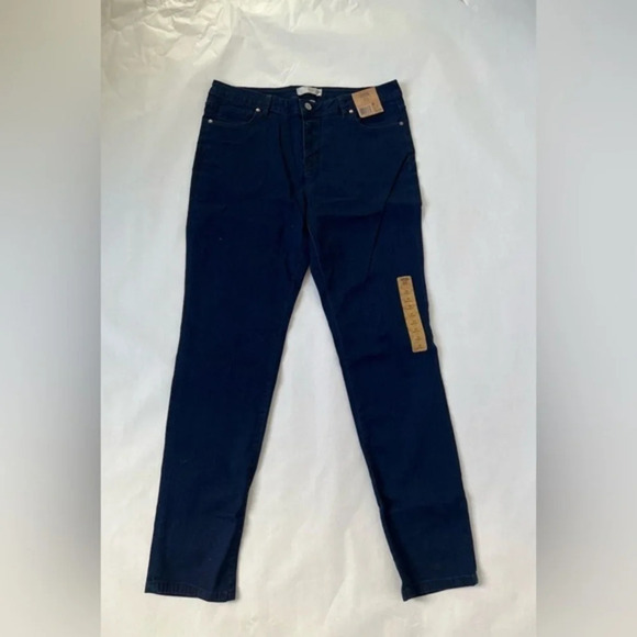 Route 66 Jeans Size 31 Stretch Dark  Blue Denim Skinny Jeans NWT - Picture 1 of 6